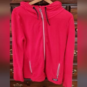 Red Calvin Klein Performance Fleece Sweatshirt